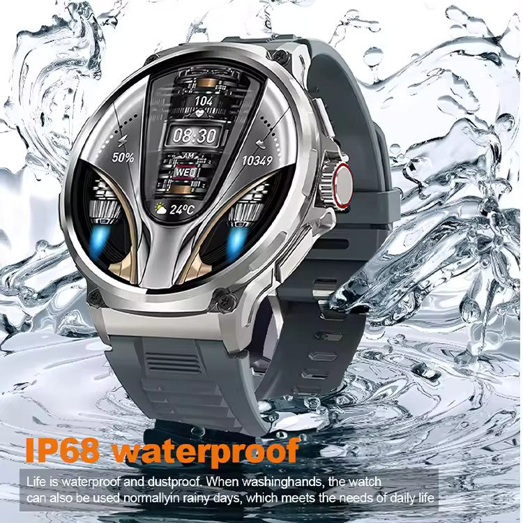 V69 Smart Watches for Men,15 Days Use Time, Call Receive/Dial,1.85inch Round HD Display, Sleep Monitoring, Pedometer, Activity trackers, Waterproof, Fitness Watch for Android & iPhone