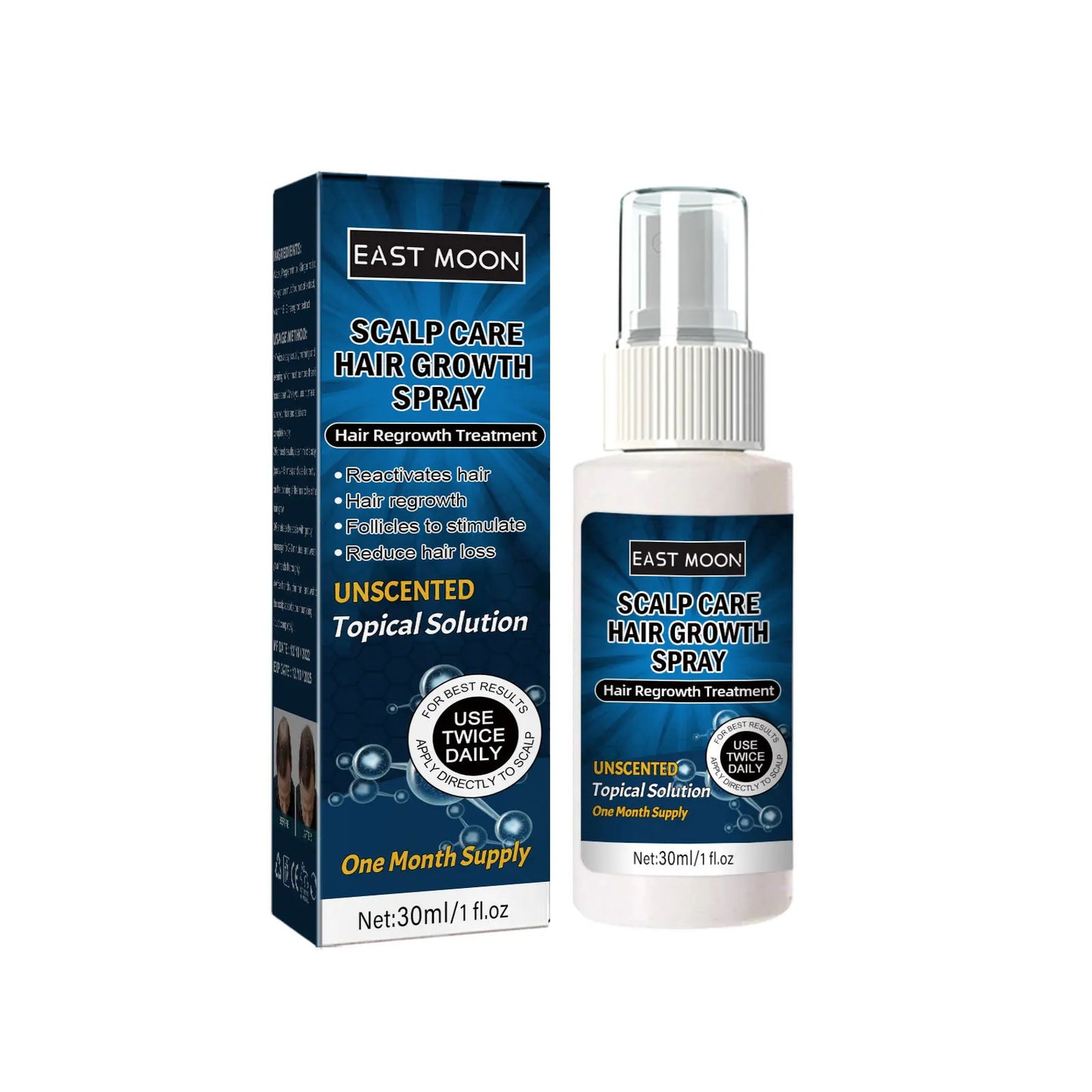 Scalp Care Hair Growth Spray - Anti-Shedding & Hair Regrowth Treatment for Men & Women