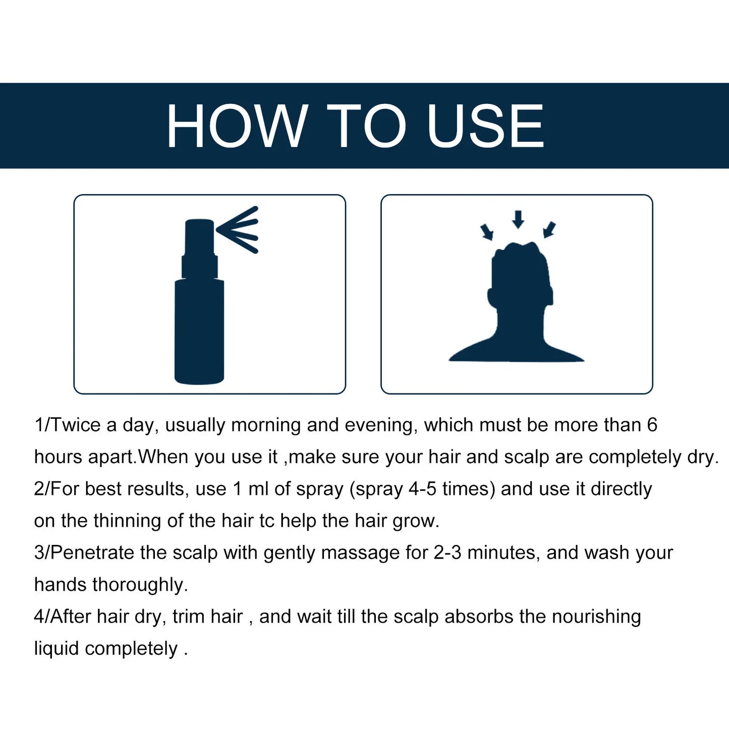Scalp Care Hair Growth Spray - Anti-Shedding & Hair Regrowth Treatment for Men & Women