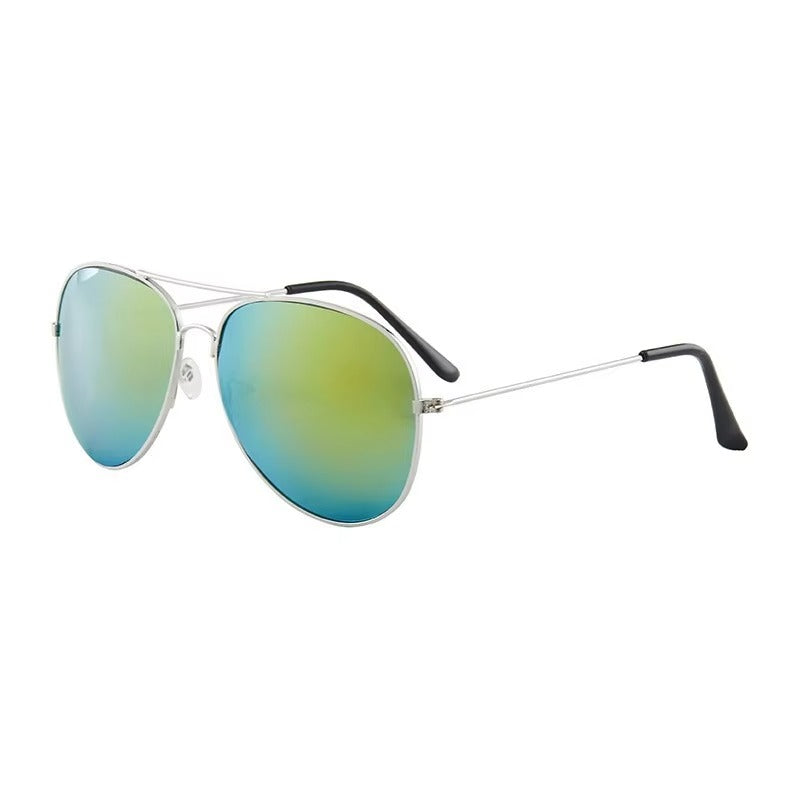 Classic Polarized Aviator Metal Frame Sunglasses with UV400 protection lenses