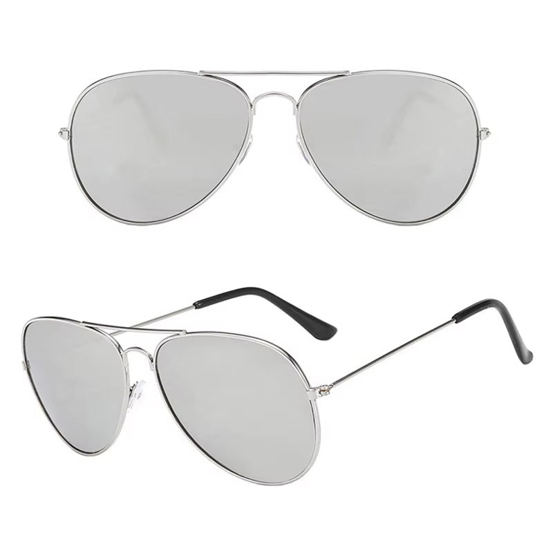 Classic Polarized Aviator Metal Frame Sunglasses with UV400 protection lenses