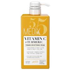 Medix 5.5 Vitamin C + Turmeric Body Treatment Cream (444ml)| Anti Aging Skin Care,Firming & Brightening, Diminishes The Look Of Uneven Skin Tone, Age Spots & Sun Damaged Dry