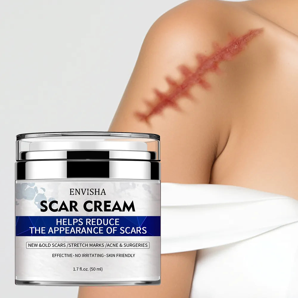 Scar Removal Cream - Advanced Scar Treatment Cream for Surgical Scars, Acne Scars, C-Section, Burns, Stretch Marks - for Old and New Scars