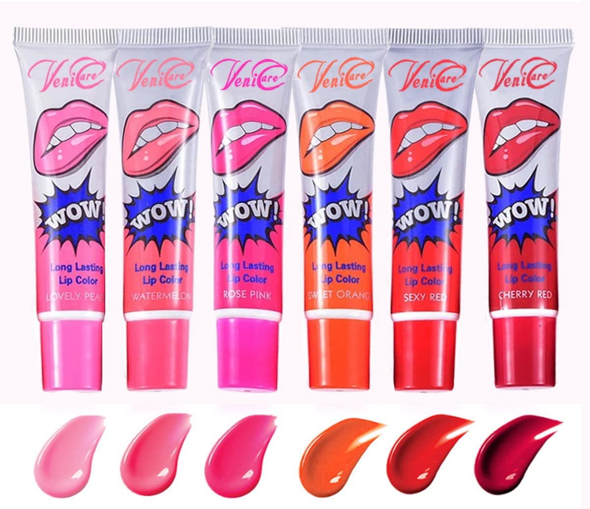 3 Colors Peel Off Lip Stain Lip Tint Set - Magic Color Peel Off Mask Tint Long Lasting Waterproof