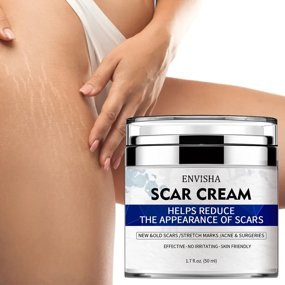 Scar Removal Cream - Advanced Scar Treatment Cream for Surgical Scars, Acne Scars, C-Section, Burns, Stretch Marks - for Old and New Scars