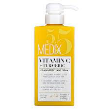 Medix 5.5 Vitamin C + Turmeric Body Treatment Cream (444ml)| Anti Aging Skin Care,Firming & Brightening, Diminishes The Look Of Uneven Skin Tone, Age Spots & Sun Damaged Dry